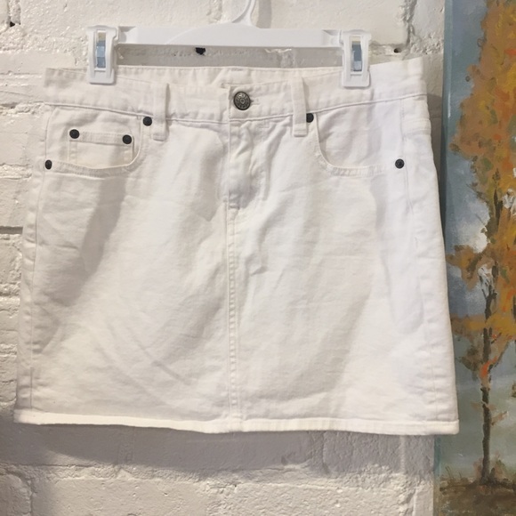 J. Crew Dresses & Skirts - J. Crew White Jean Skirt